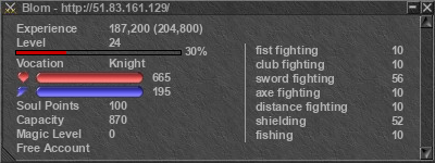 Signature for player Blom