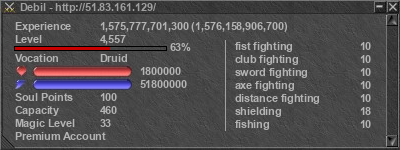 Signature for player Debil