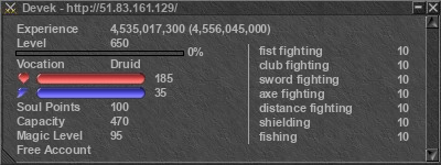 Signature for player Devek