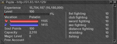 Signature for player Pajda